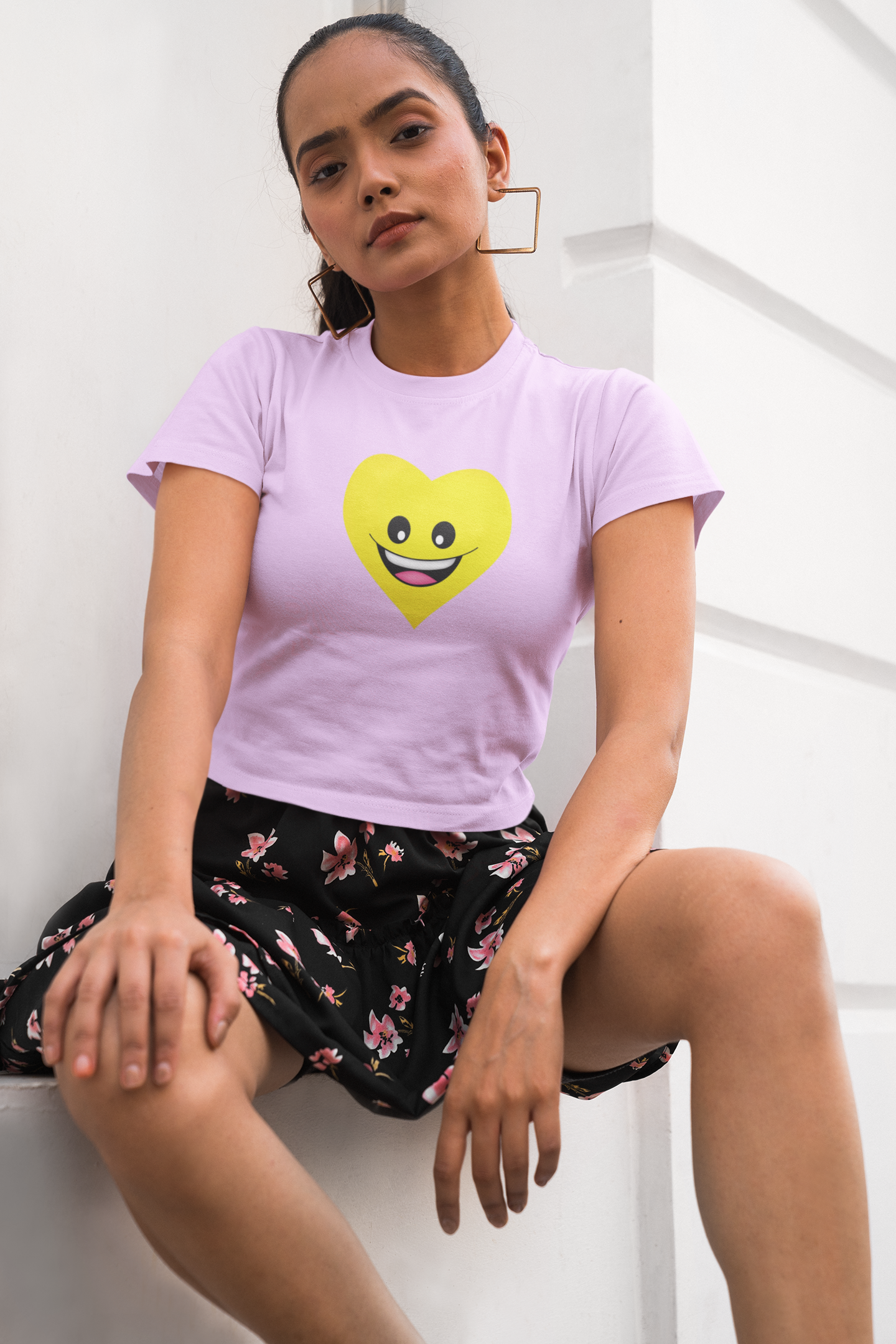 Smily Women Printed Crop Top - Frabica