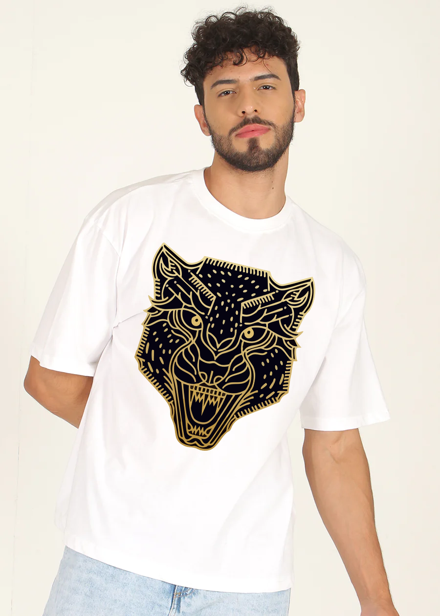 GOLDEN TIGER Oversized Printed T-shirt