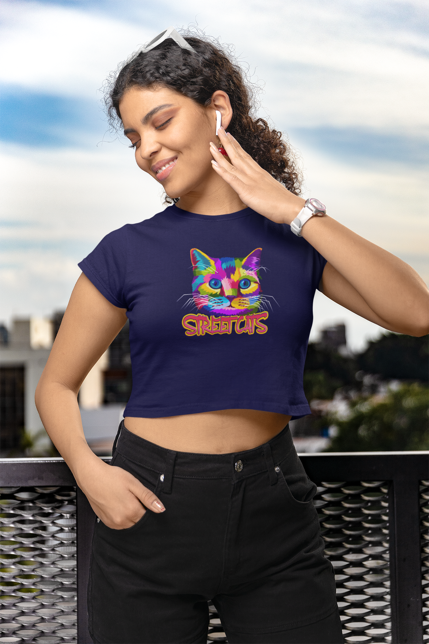 Streetcat Women Printed Crop Top - Frabica