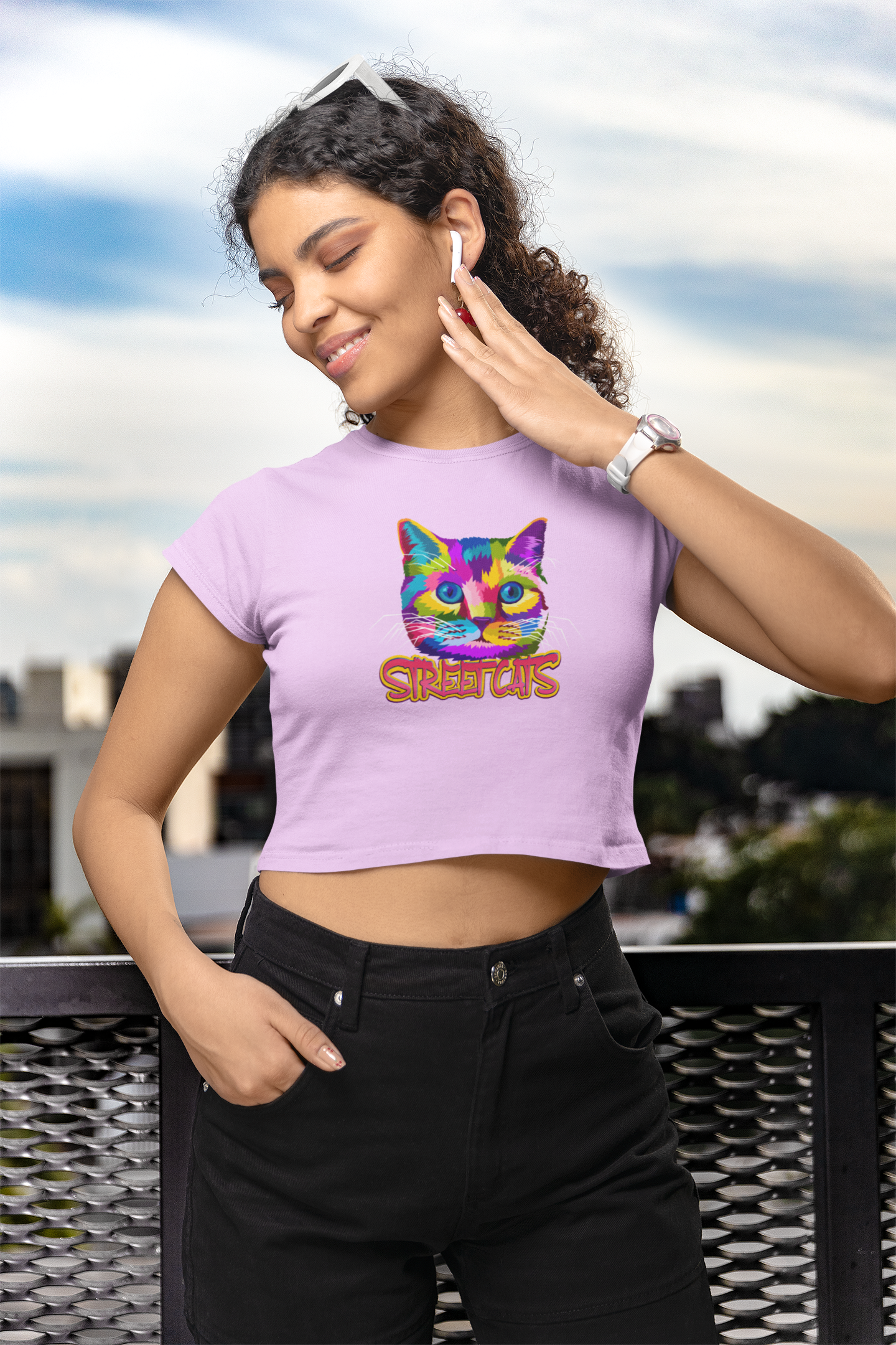 Streetcat Women Printed Crop Top - Frabica