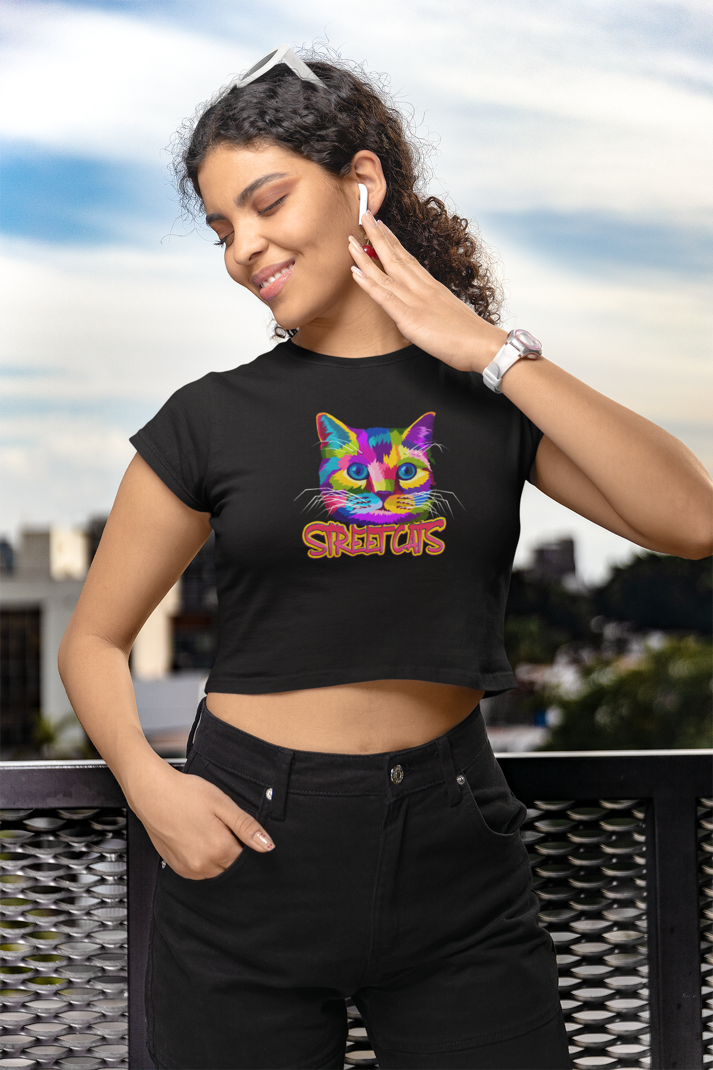 Streetcat Women Printed Crop Top - Frabica