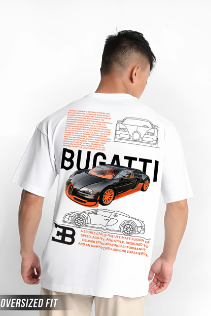 Bugatti Men Oversized Printed T-shirt