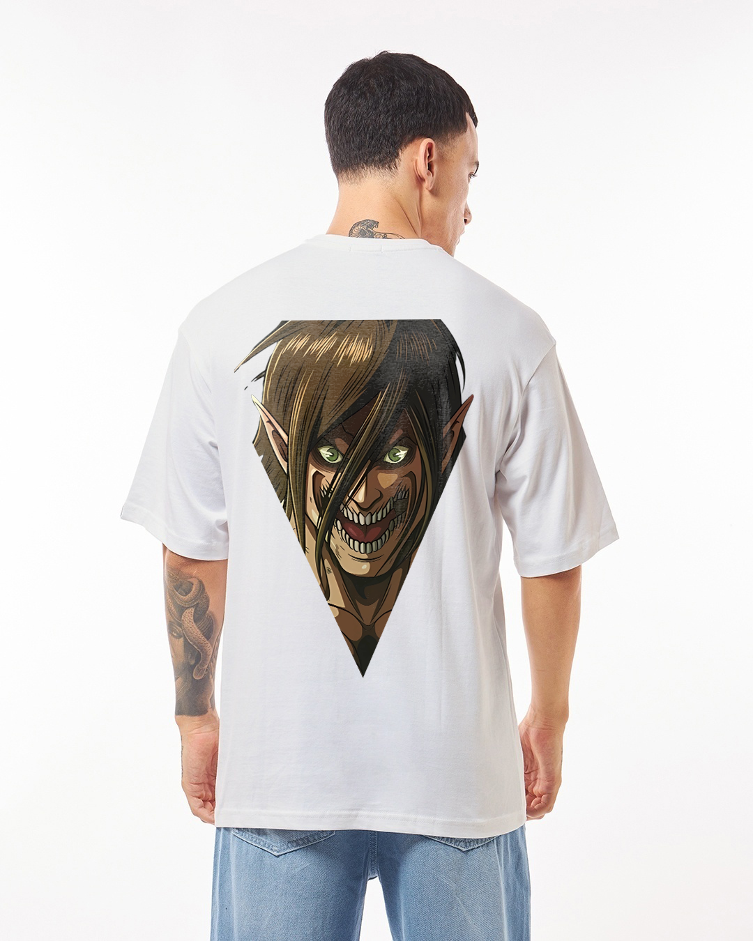 Attack on Titian Men Oversized Printed T-shirt