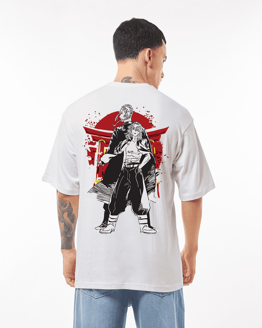 Tokyo Revenge Men Oversized Printed T-shirt