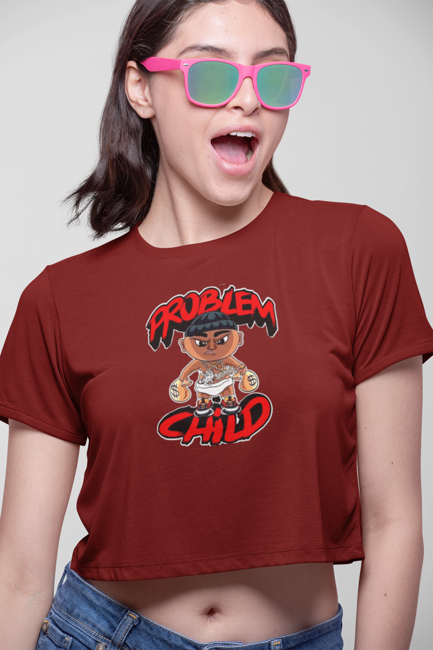 Problem Child Women Crop Top - Frabica