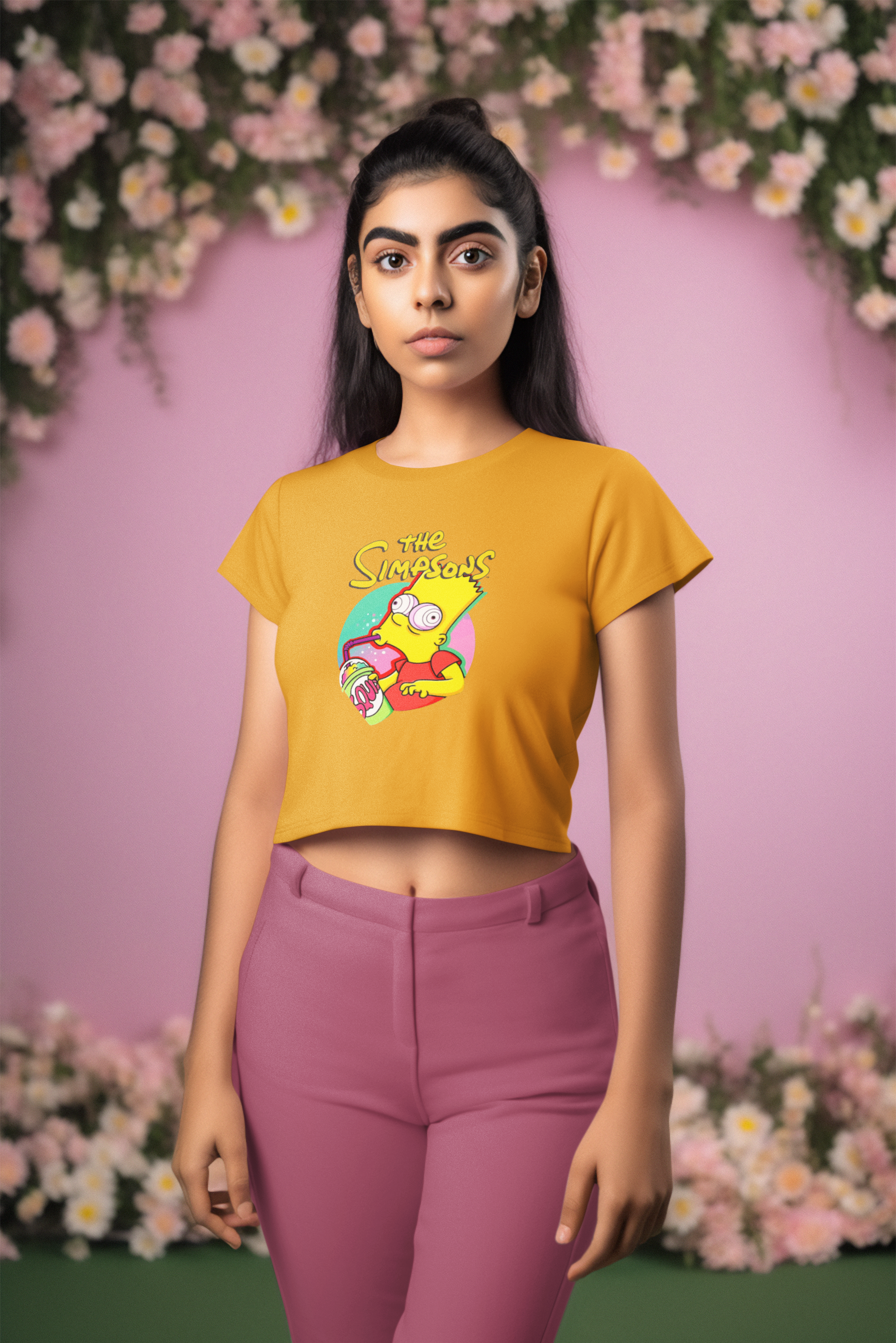 Cartoon Women Crop Top - Frabica