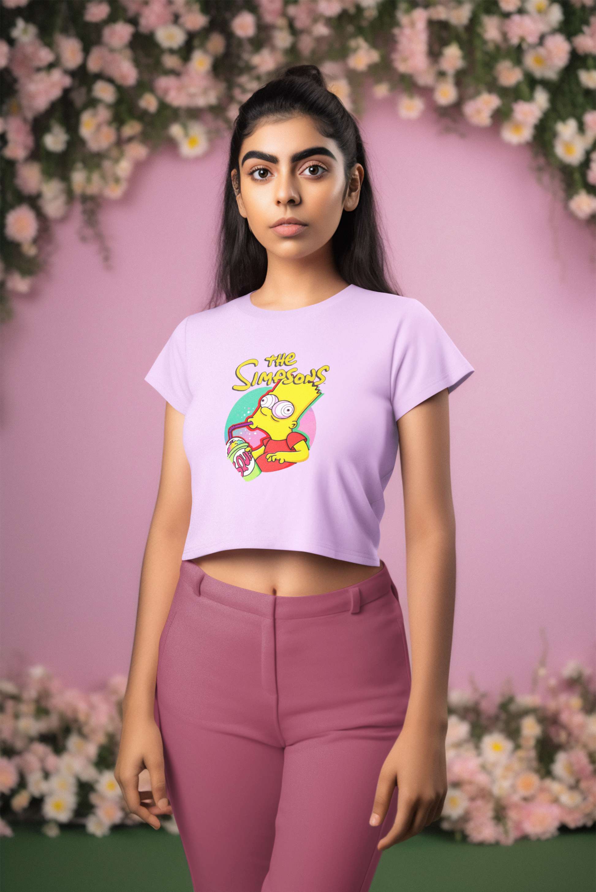 Cartoon Women Crop Top - Frabica