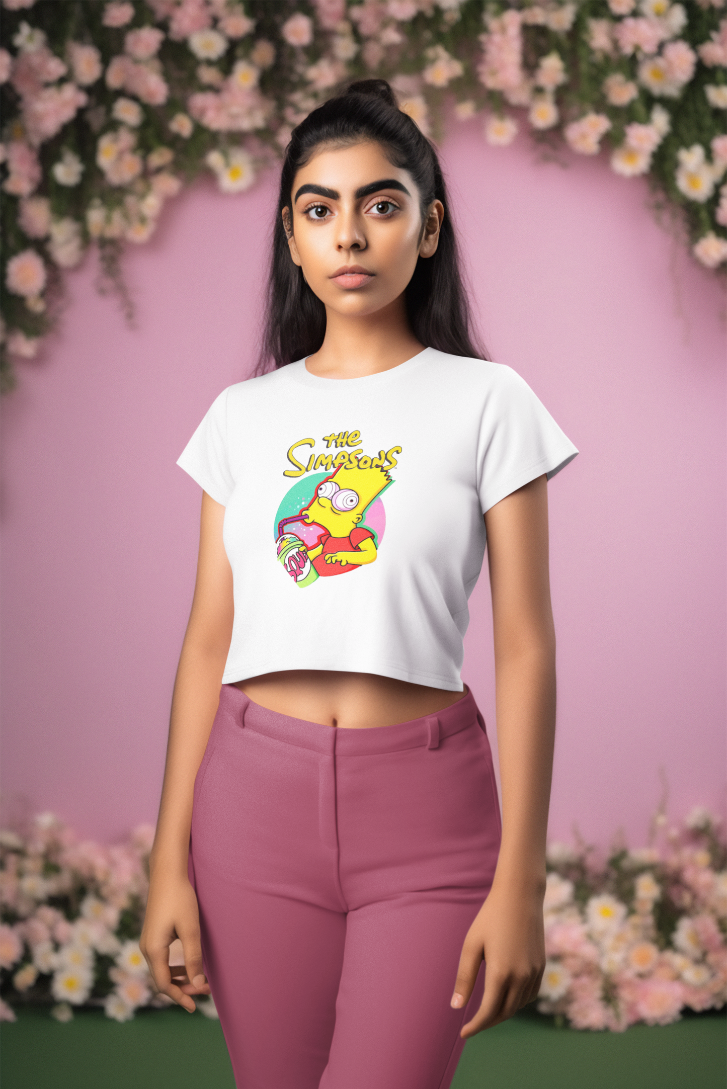 Cartoon Women Crop Top - Frabica