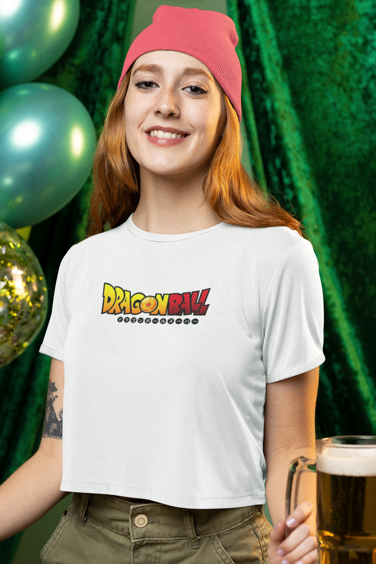 Dragon Ball Z Women Printed Crop Top - Frabica