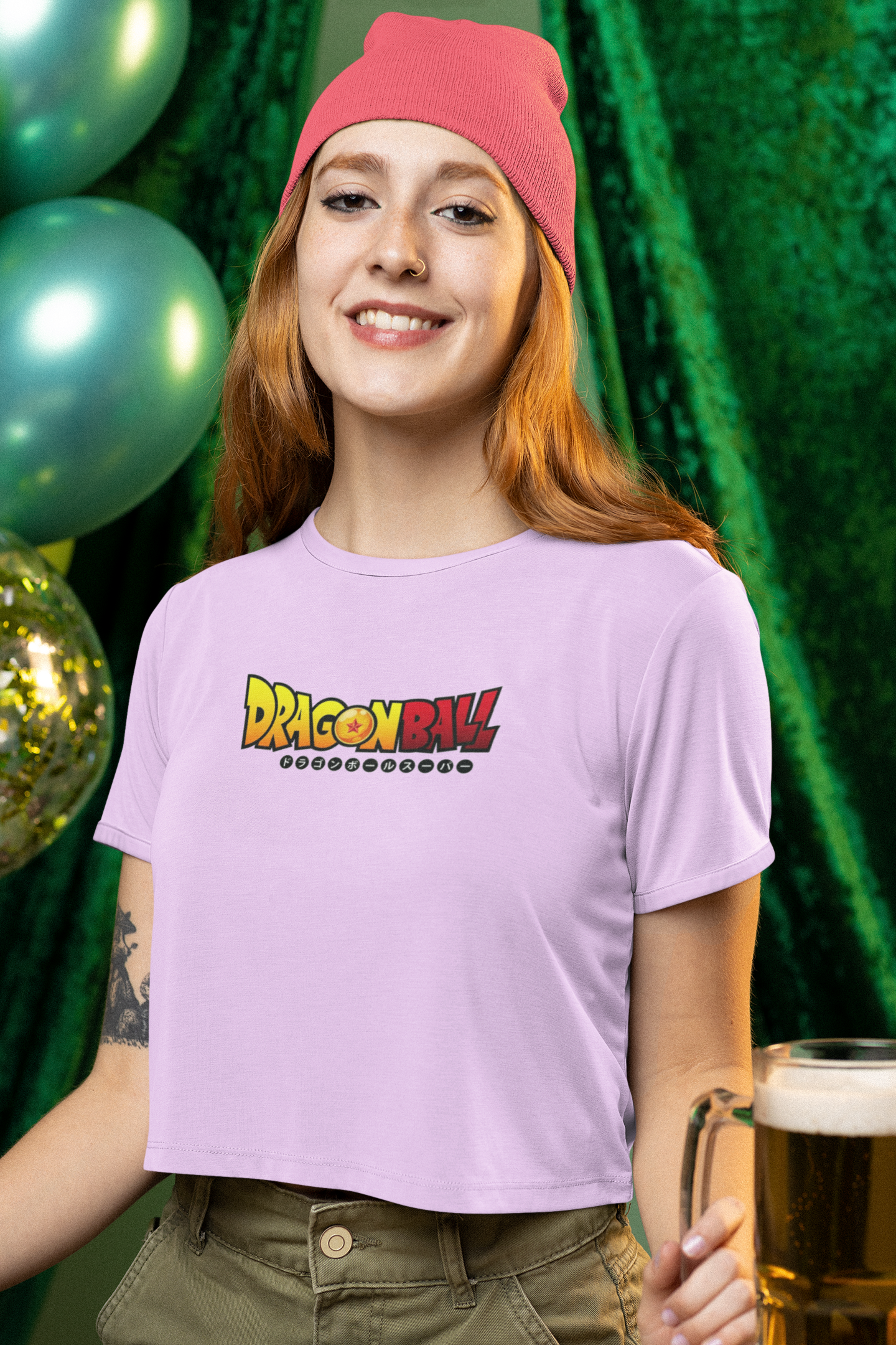 Dragon Ball Z Women Printed Crop Top - Frabica