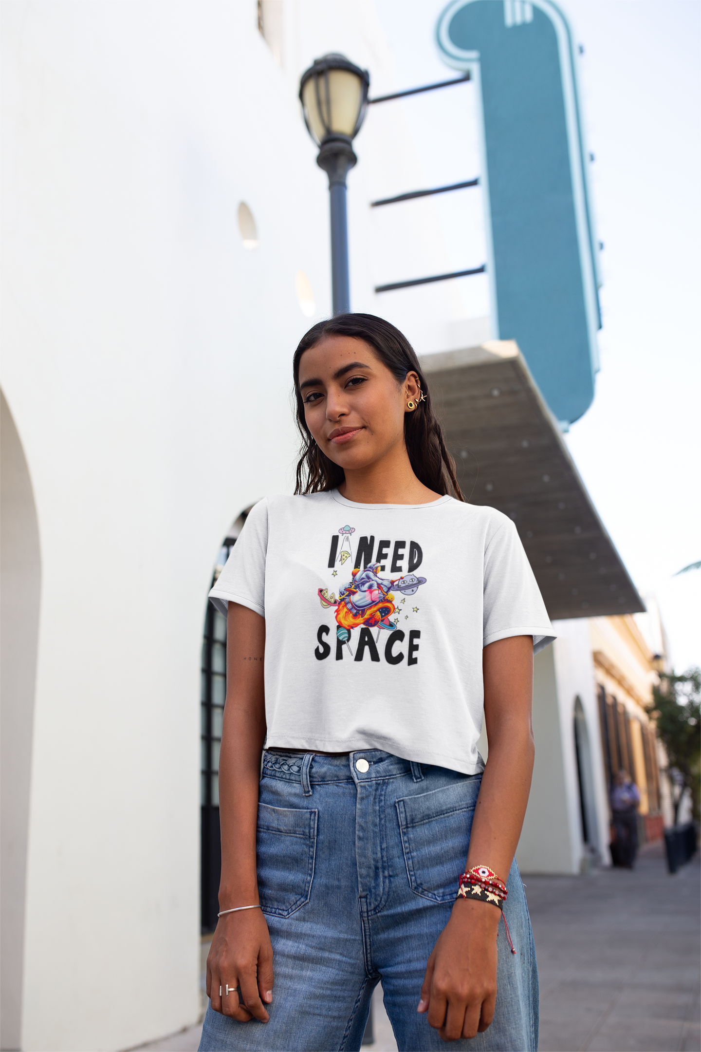 I Need Space Women Crop Top - Frabica