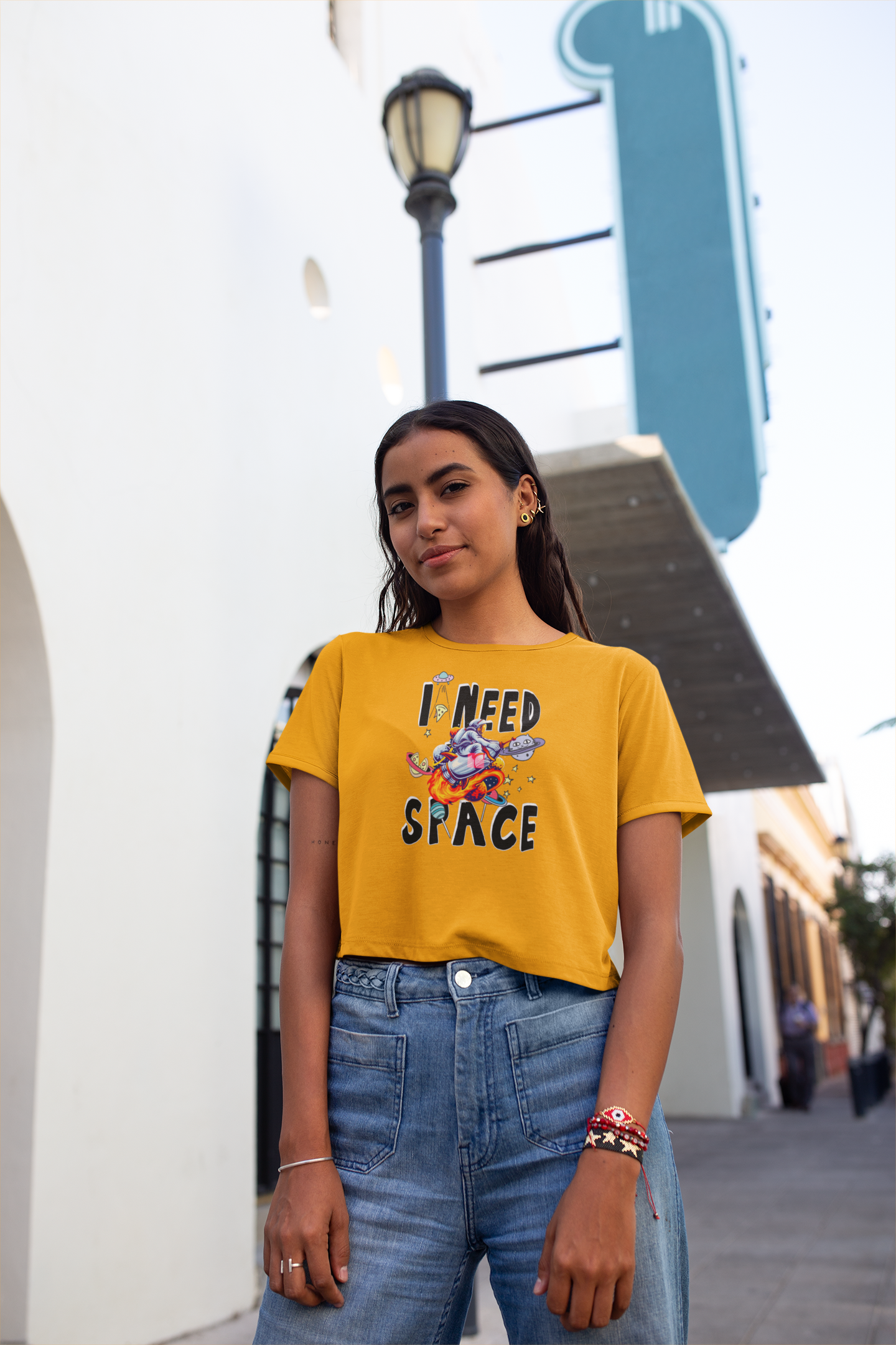 I Need Space Women Crop Top - Frabica