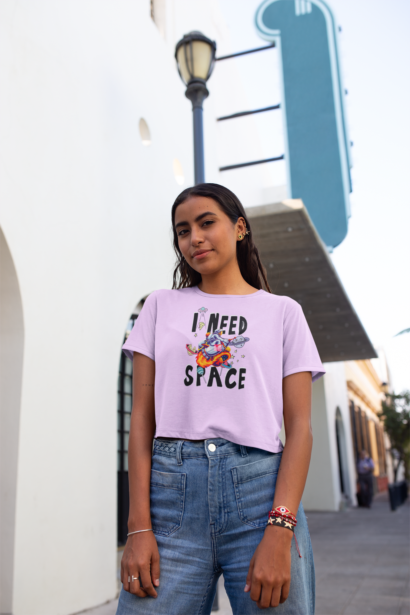 I Need Space Women Crop Top - Frabica