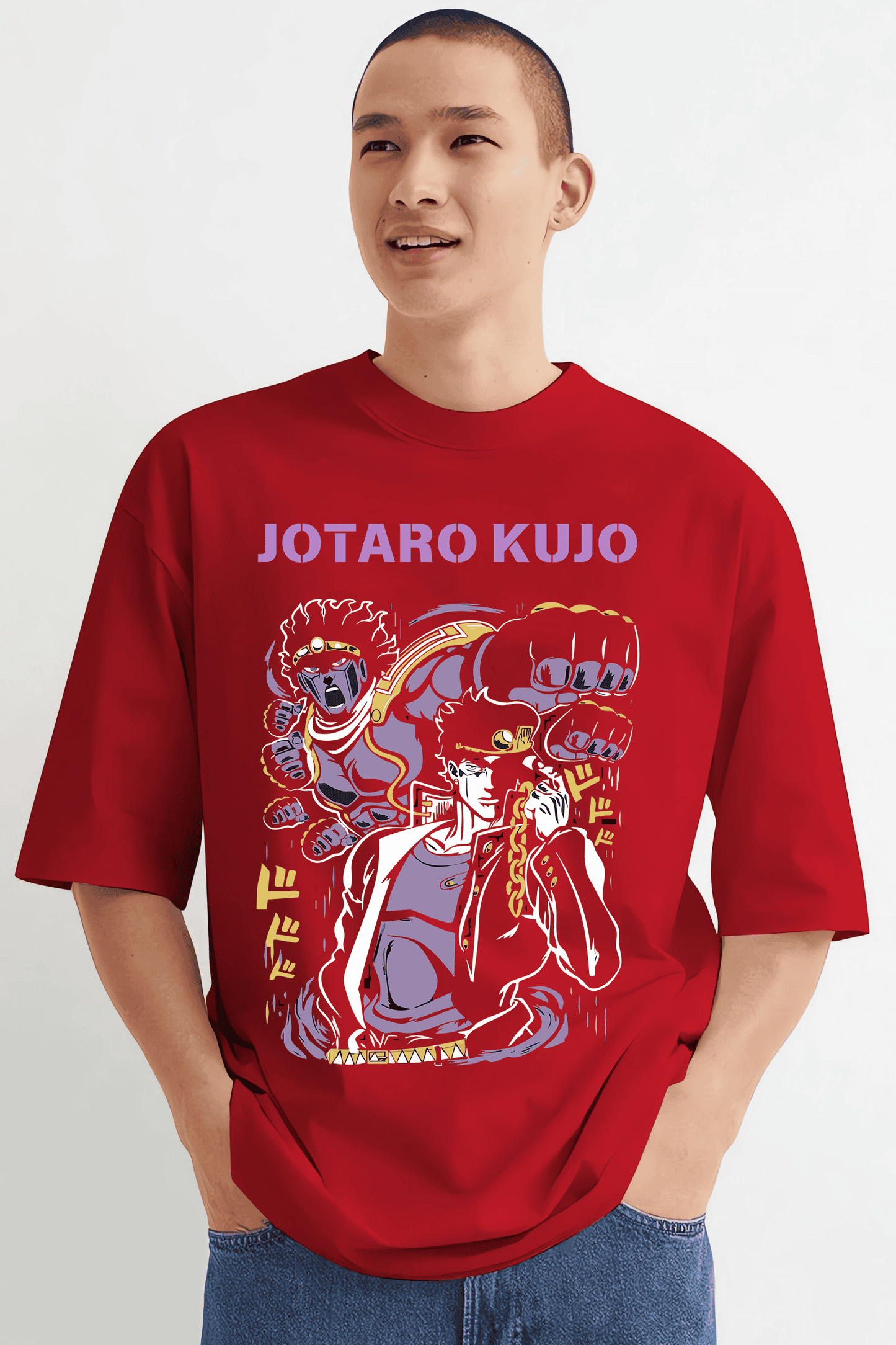 Jotaro Kujo Men Oversized Printed T-shirt