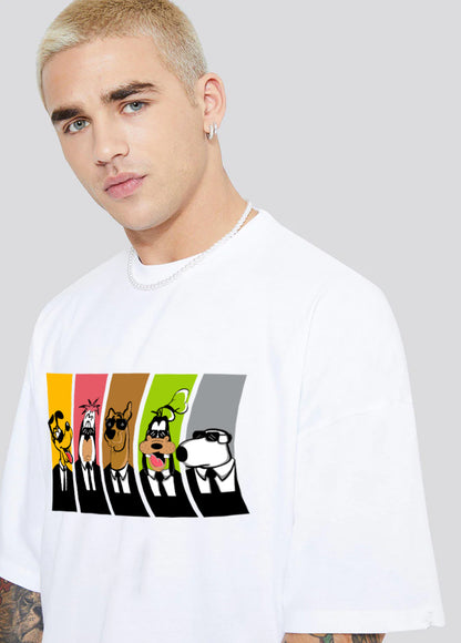 cartoon the dog gang tshirt men