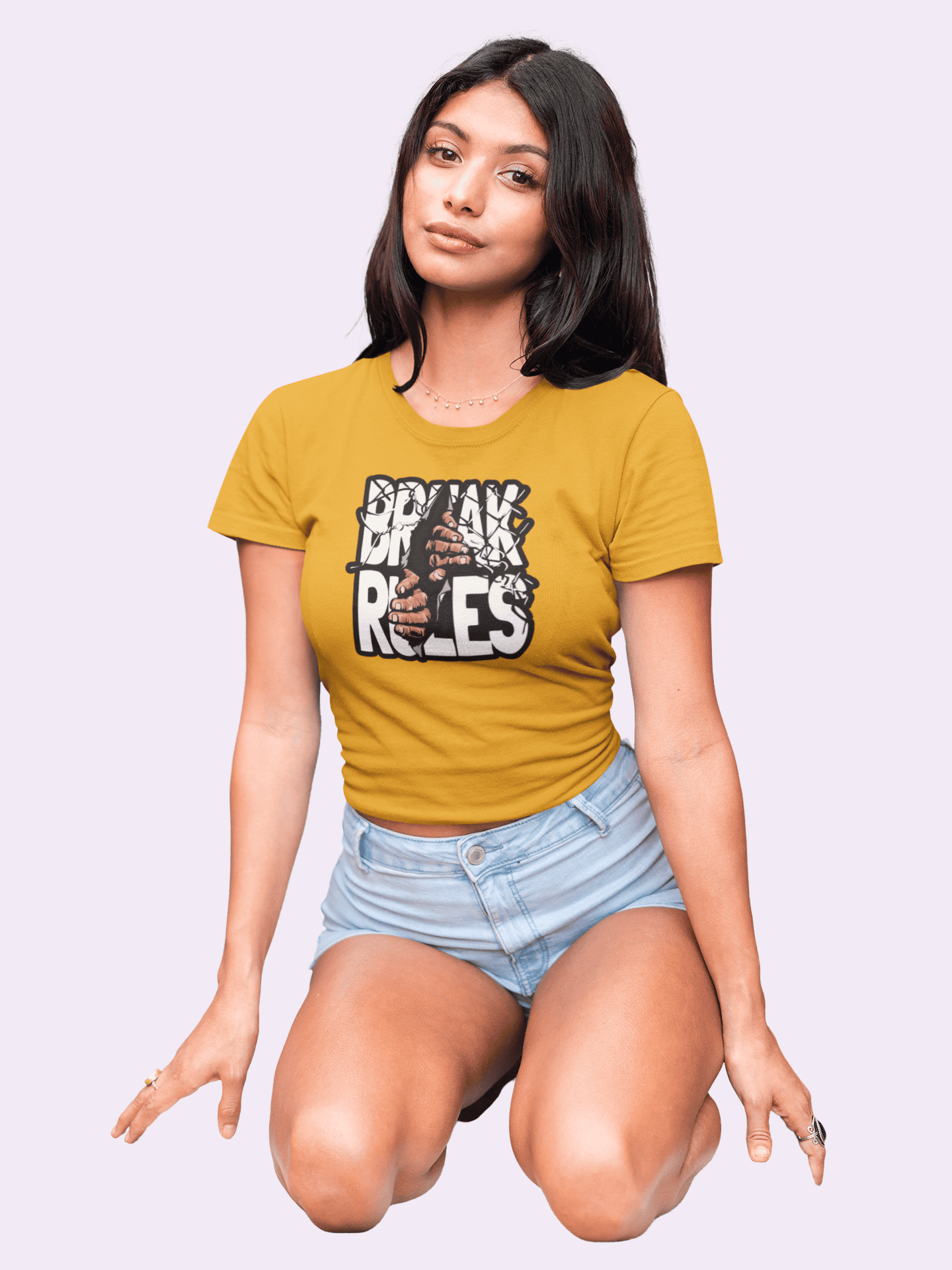 Break Rules Women Crop Top - Frabica