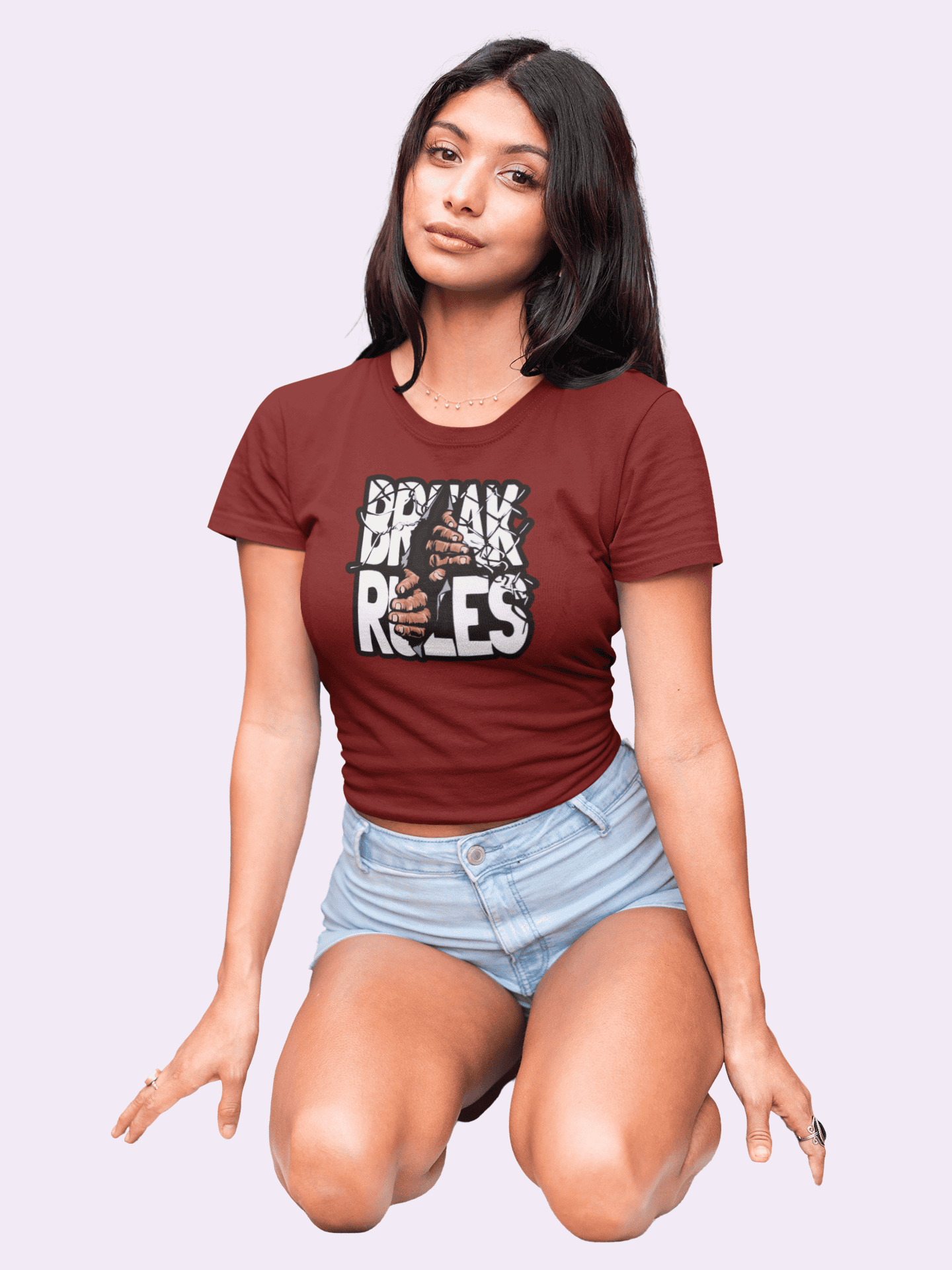 Break Rules Women Crop Top - Frabica