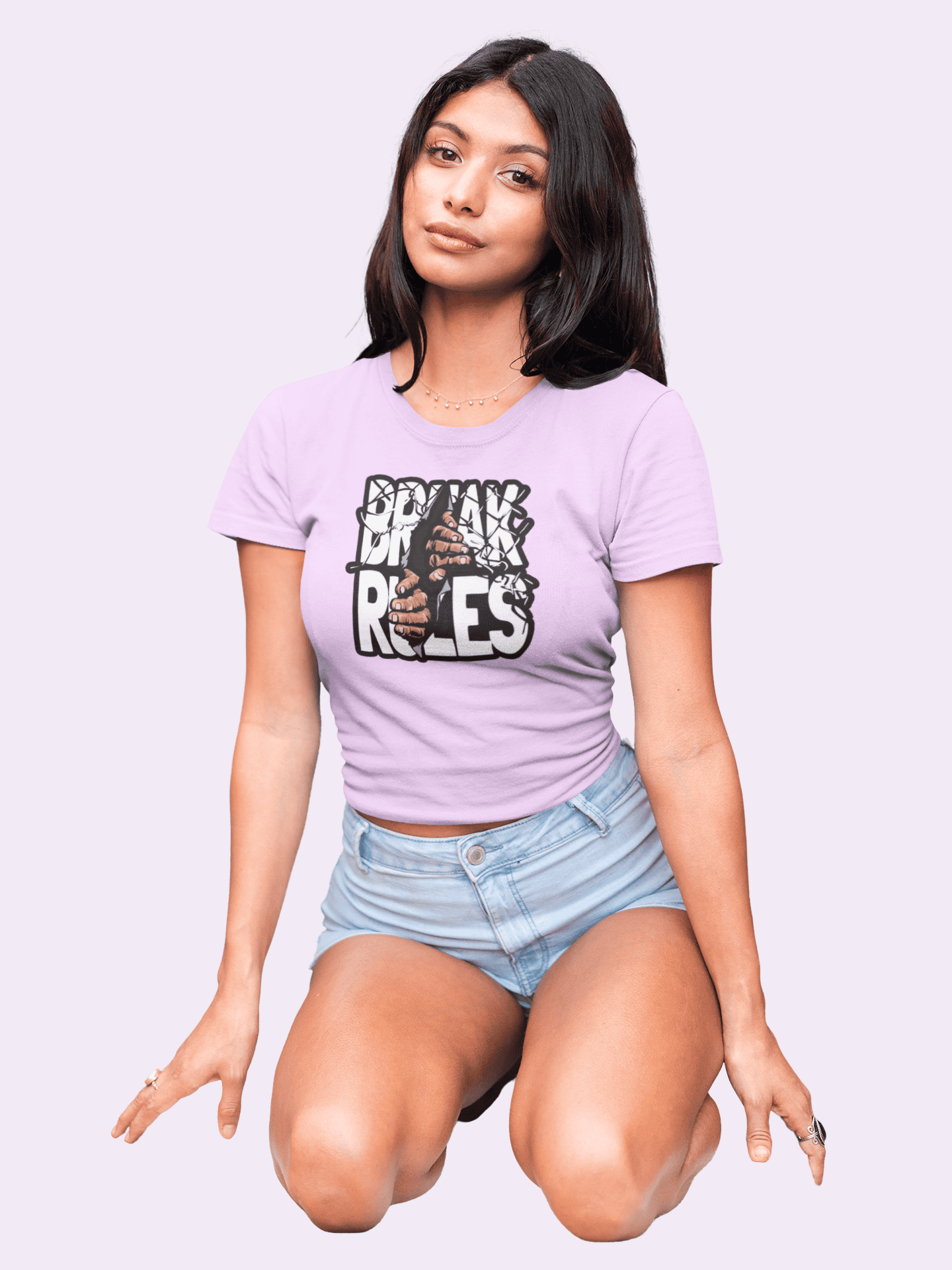 Break Rules Women Crop Top - Frabica