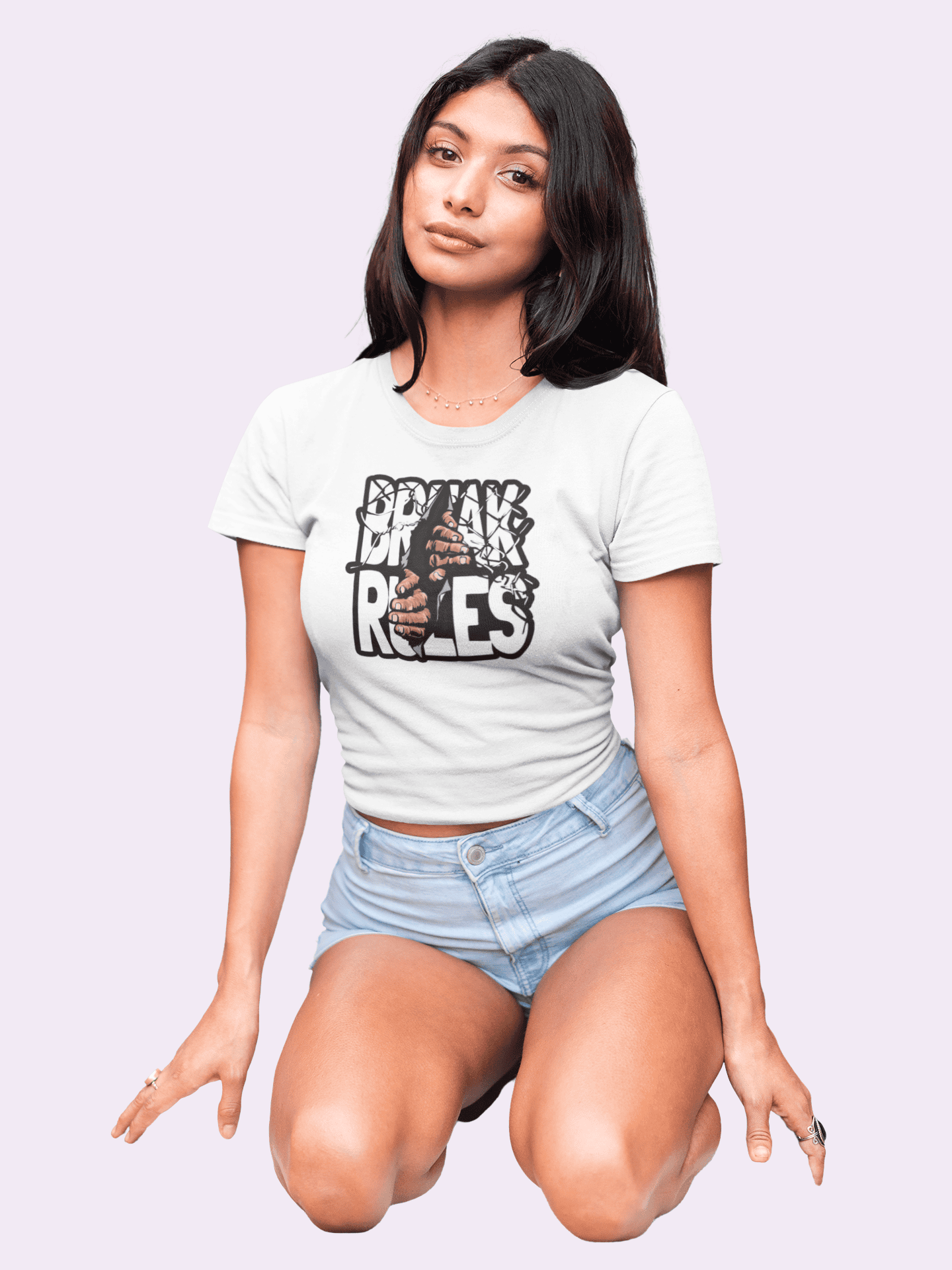 Break Rules Women Crop Top - Frabica