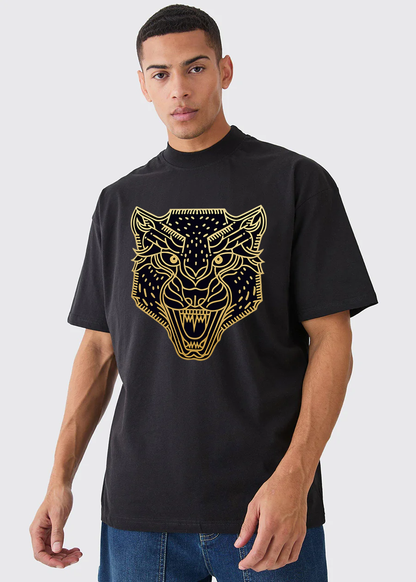 GOLDEN TIGER Oversized Printed T-shirt